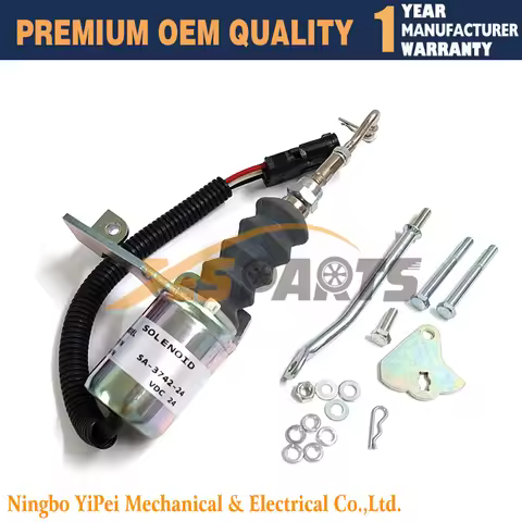 SA-3742-24 24V Fuel Shut Off Solenoid Valve 3974947 SA-3742-24 for Cummins 5.9L 6BT Engines