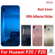 Back Glass Battery Cover For Huawei P20 Pro Rear Door Replacement Housing Case For Huawei P20 Battery Glass Cover + Camera Lens