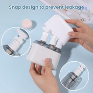 4-in-1 Bottled Travel Cosmetics Shampoo Shower Gel Full Press Head Portable Set travel kit bottle