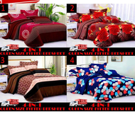 CADAR PREMIUM  4-IN-1 QUEEN SIZE FITTED BEDSHEET/ BED SHEET/ CADAR TILAM QUEEN