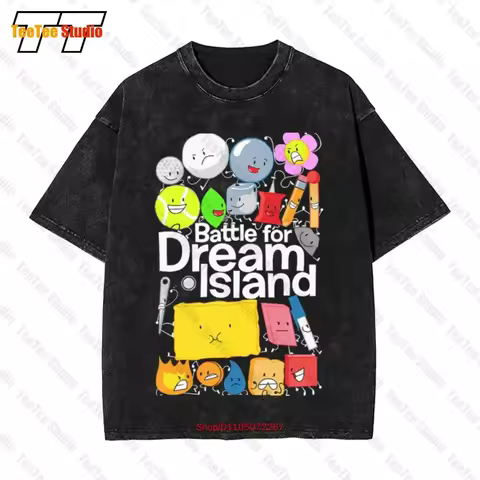 Bfdi Poster Battle For Dream Island Vintage Oversized T-Shirt WEU7