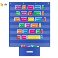 LIZMOMO Classroom Pocket Chart, Educational Large Standards Pocket Chart, Durable Class Schedule Cha