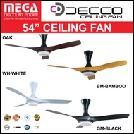 DECCO PERTH 54" DC CEILING FAN WITH LIGHT