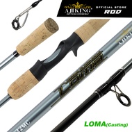 Ajiking Loma Casting BC Fishing Rod 24 Ton Carbon Freshwater Max Load (2kg-7kg/6'3ft)