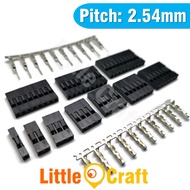 Dupont Head Connector With Housing & Pin 2.54mm 1Way 2Way 3Way 4Way 5Way 6Way 7Way 8Way 9Way 10way