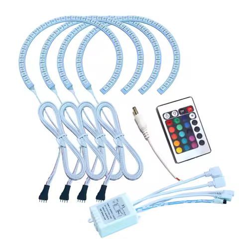 FOR BMW E36 E38 E39 E46 LED ANGEL RGB 5050 131*4 IR Front decorative lights