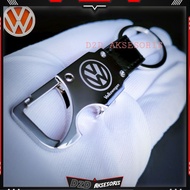 GANTUNGAN Volkswagen logo vw car leather keychain