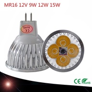【☸2023 New☸】 WIOJJ SHOP 1pcs High Power Chip Led Bulb Mr16 9w 12w 15w 12v Dimmable Led Spotlights Warm/cool White Mr 16 Base Led Lamp