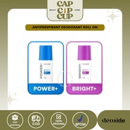 CAP - DEOXIDE Antiperspirant Deodorant Roll On POWER+ For Hyperhidrosis | BRIGHT+ For Brightening - 