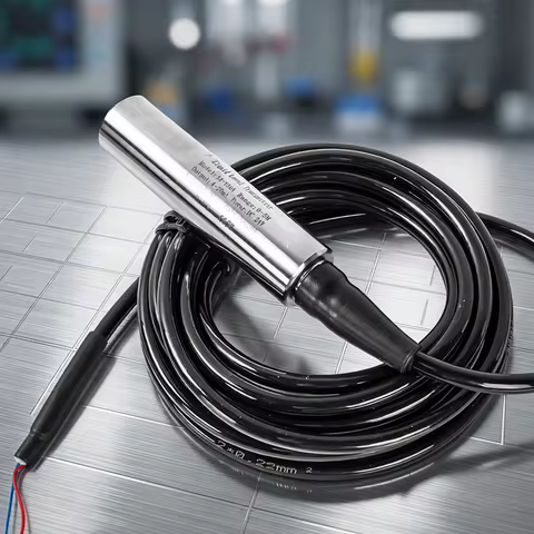 0-3m 5m Submersible Liquid Level Sensor for Tank 4-20mA RS485Liquid Level Transmitter Water Level Tr