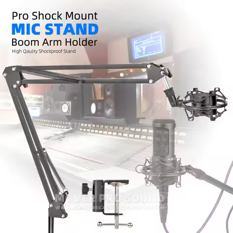 For AUDIO TECHNICA AT 2020 2050 2035 ATR2500 ATR 2500 AT2020 USB Microphone Stand Tabletop Mic Boom 