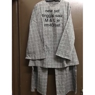 set baju seluar wanita