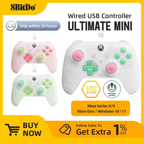 8BitDo Ultimate Mini Wired Controller for Xbox Hall Effect Joysticks and Triggers For Xbox Series X|