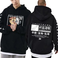 Japanese Anime Male Clothes Hoodies Jujutsu Kaisen Ryomen Sukuna Satoru Gojo Graphic Hoodie Anime Tee