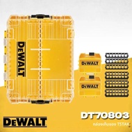 DEWALT DT70803 กล่องเครื่องมือขนาดใหญ่พร้อมตัวแบ่งที่ถอดออกได้ออแกไนเซอร์ชิ้นส่วนขนาดเล็กโปร่งใสวางซ