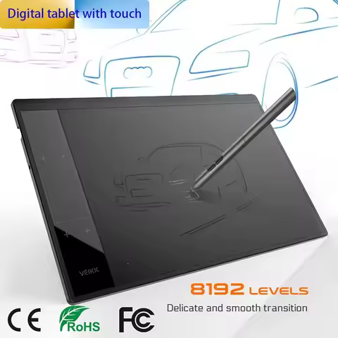 VEIKK A30 10 x6 inch Professional Graphics Drawing Tablet Type-C interface with 8192 Level Battery-F