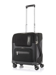 อเมริกัน ทัวร์ริสเตอร์ กระเป๋าเดินทาง TSA ขนาด 18 นิ้ว รุ่น MAXWELL SPINNER สีแบล็ก/เทา