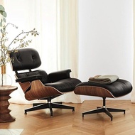 Eames Lounge Chair Lazy Sofa Leather Reclining Leisure Chair