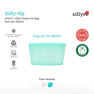 SILLYCO Silly-Up Popular Fit - Platinum Food Grade Silicone Bag Standing Stackable BPA Free