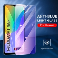 ฟิล์มกระจกนิรภัย กันแสงสีฟ้า Huawei P40 P30 P20 Lite Pro Nova 3i 3 5T 7i 7 Honor 8X Play Mate 20 X 20 Lite 20X 30 9 Y7 Pro Y9 Prime 2019 Y8P Y7P Y6P Y6s Y7a Glass Anti Blue Ray light กระจกกันรอยหน้าจอ