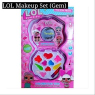READY STOCK💥LOL GEMS Kids Make up Kit Set mekap Budak Perempuan Main Mekap Belajar Mekap Kid Lipstic
