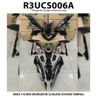 COVER SET  Kriss 110 MR3 Drum Batik MODENAS STICKER TAMPAL ORIGINAL RAPIDO COVERSET ACCESSORIES MOTO