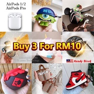 Cute Silicone AirPods Case 1/2 Generation & Pro 2019 Anti Fall Shockproof for AirPods i12 Cover i13 