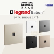 [SG Seller] Legrand Galion RJ45 Cat6 Data Socket White Dark Silver Champagne Rose Gold Matt Black | Guan Seng Electrical