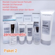 Paket Skincare Glowing Wardah Crystal Secret/ Krim Flek Hitam/