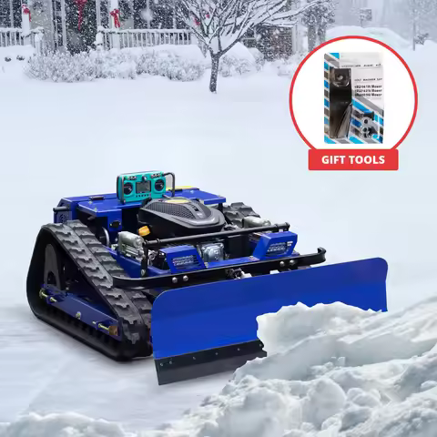 RC Lawn Mower, Rechargeable Remote Control Grass Cutter With Snow Shovel, Safe and Durable, Perfect