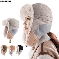 SUNSHINE Russian Bomber Cap, Waterproof Windproof Ski Hat, Vintage Russian Style Warm Earflap Design