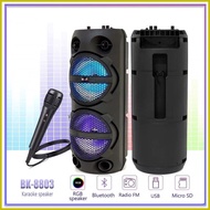 ☸ ✧ ✷ Oudiobop BK-8803 8000W PMPO Karaoke Portable Party TWS Wireless Speaker