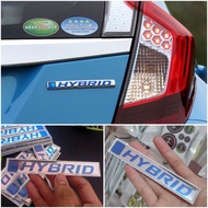 Hybrid Emblem embossed and 3D flexible for all Hybrid Car vehicles