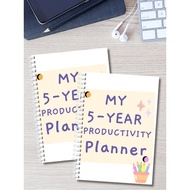A4 My 5-Year Productivity Planner 2027 Undated Planner Functional Journal