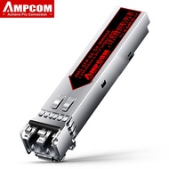 AMPCOM 1.25G LC SFP Multi-mode Duplex Optic Module 1000BASE-SX SFP 850nm 550m DOM LC MMF Transceiver