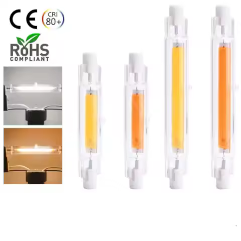 LED R7S Glass Tube Bulb 78MM 118MM 20W 40W Corn Lamp 110V 220V High Power J78 J118 Replace Halogen L