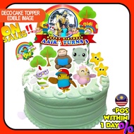 [CUSTOM NAME] Happy Birthday Cake Topper Didi and friends Decoration Set Party Accessories Banner Hi