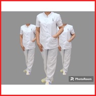 ◥ ජ ➘ ◁ Nursing Uniform chinese collar with chest pocket