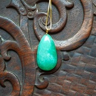 天然緬甸翡翠吊墜 18k金扣頭 072102 生日禮物 情人禮物