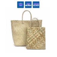 H&H Woven Abaca Tote Bag Eco-Friendly Shopping & Storage Bag