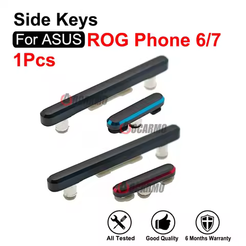 Black Red Blue Power On OFF Volume Buttons Side Keys For ASUS ROG7 ROG Phone 6 7 ROG6 Replacement Pa