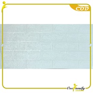 ONE-C206 Wallpaper Dinding Foam 3D Kecil Motif Batu Bata / Walpaper Stiker Dinding Dekorasi Kamar