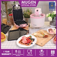 MUGEN Waffle Maker Funtastic Delight Combo, Sandwich Maker, Ice Cream Maker, Pembuat Waffle, Free Gi