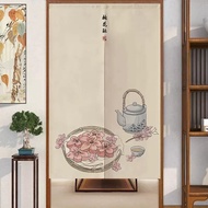 Magnet 120CM Modern Chinese style flowers kitchen divider  100CM big door curtain with rod 85 75 landscape bedroom 180 150CM long partition Living room divider half curtain doorway Japanese style short animal door curtain