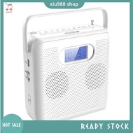 (xiu988) Portable  CD Player with Vertical Design, CD  Speakers, FM Radio, Support USB, AUX ,and LCD