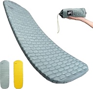 Camping Mattress Inflatable R-Value 5,1 – 4 Seasons Ultralight 490 g, 8 cm Thickness, Insulation up 