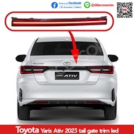 คิ้วท้าย Yaris ativ cross 2023 2024 2025 2026 4ประตู มีไฟ ถอดเปลี่ยนได้เลย
