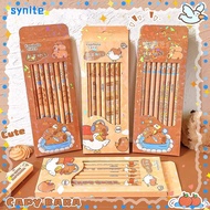 SYNITE 8Pcs HB Pencil, Capybara Graffiti/Painting Drawing Pencil, Stationery Smooth Writing With Rub