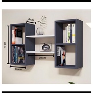 HIASAN DINDING Minimalist Wall Shelf/Book Shelf/Wall Decoration Shelf