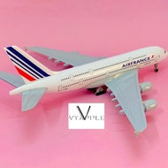Air France Airbus A380 Metal Model Plane 1/400 Scale with Moving Wheels